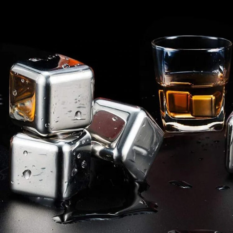 Дропшиппинг подарки охлаждение для виски кубик льда из нержавеющей стали