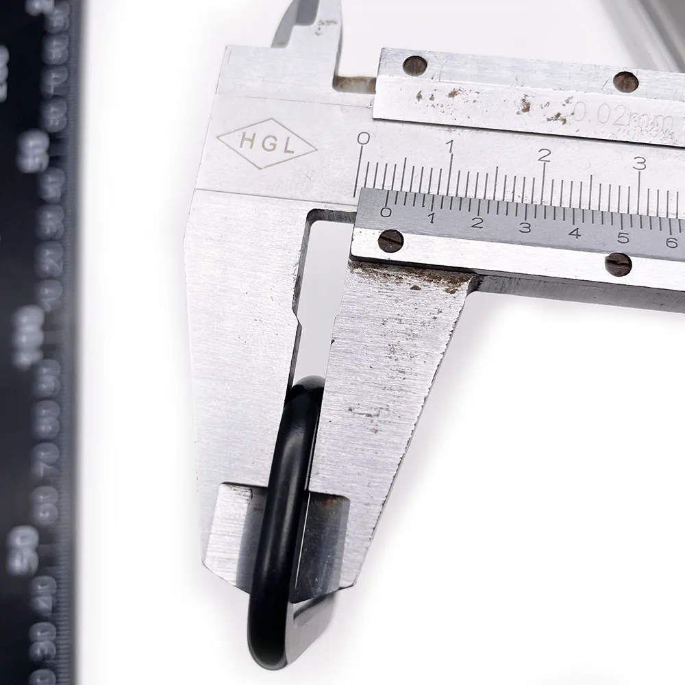 BT-A19 2 Inch Carabiner Black Sliver Rectangle Square Shaped Small Unique Aluminum Hooks Rectangular Carabiner Snap Hook Keychai