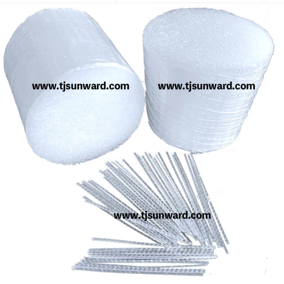 Macrofibras 50mm Polypropylene Fiber for Concrete Reinforced fibra de polipropileno