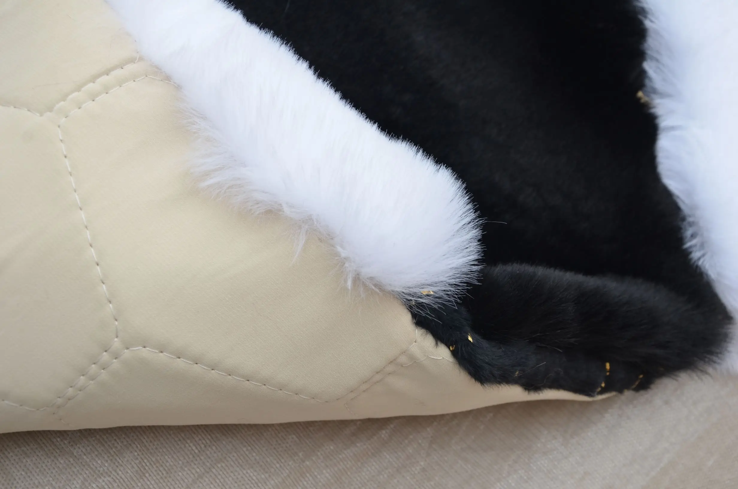 Faux Rabbit Fur Carpet For Bedroom Fluffy Floor Mat Patchwork Rug Living Room