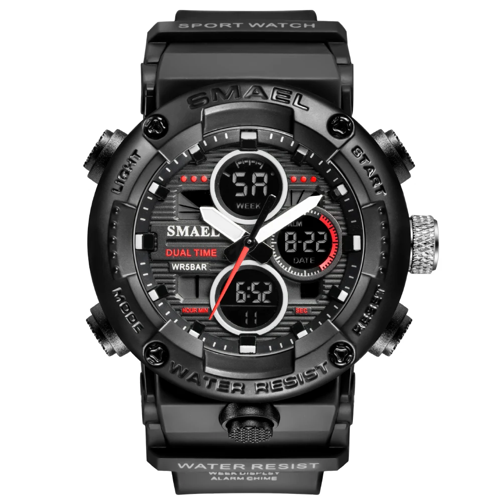 high quality relogio smael 8038 waterproof sport watch digital and analog boys watch