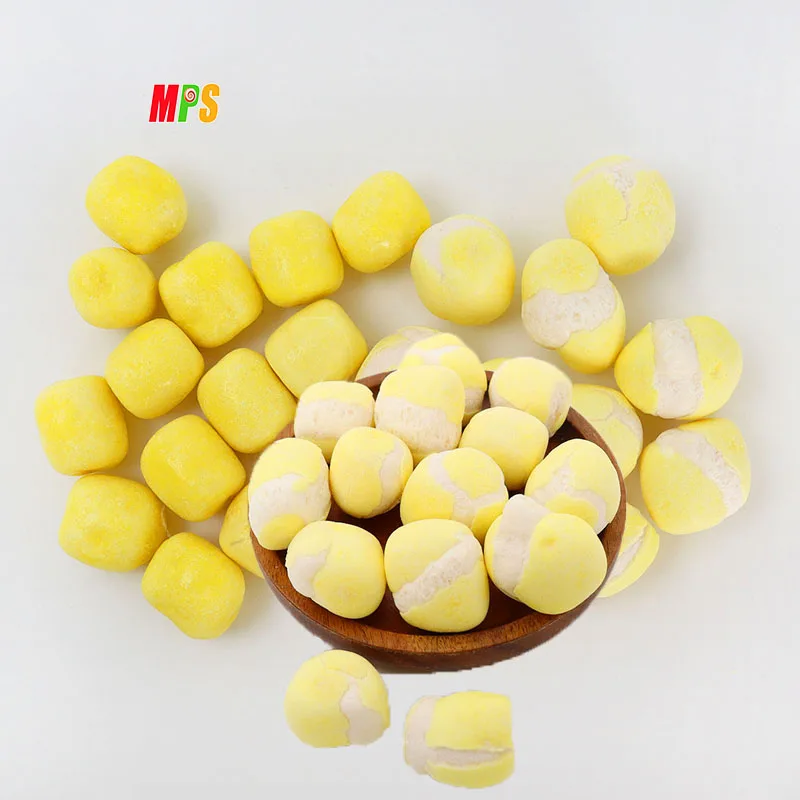 Natural Sour Sweet Freeze-Dried Chewy Fruit Gummy Candies Hard Confectionery Ball Delicious Chews Candy