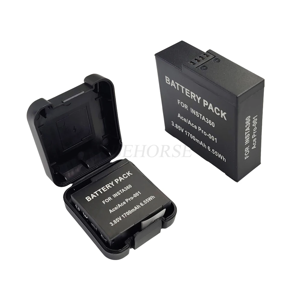 1800mAh Replaceable Battery For Insta360 Ace Pro 1700mAh Batteries Power Action Camera Accessories For Insta360 Ace/Ace Pro
