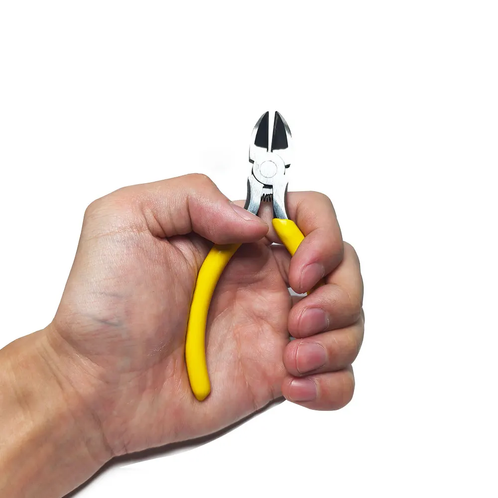 High Carbon Cable Cutters Mini Stainless Steel Rubber Needle Nose DIY Jewelry Making Pliers for Jewelry