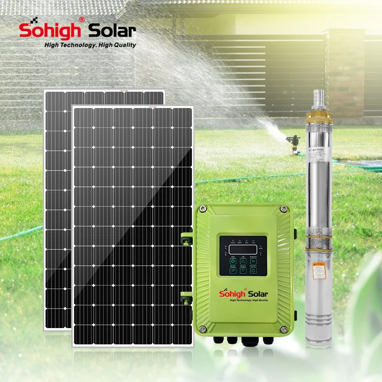 5hp Long Distance Pompe Solaire Power Pumps Borehole 6 Inch Submersible Solar Water Pump System for Farm Agriculture