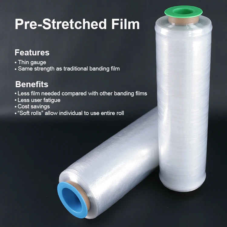 Chinese Industrial Manufacturers Pe Stretch Film Pallet Wrapping Cast Stretch Film Roll Packaging Plastic Lldpe Strech Wrap Film