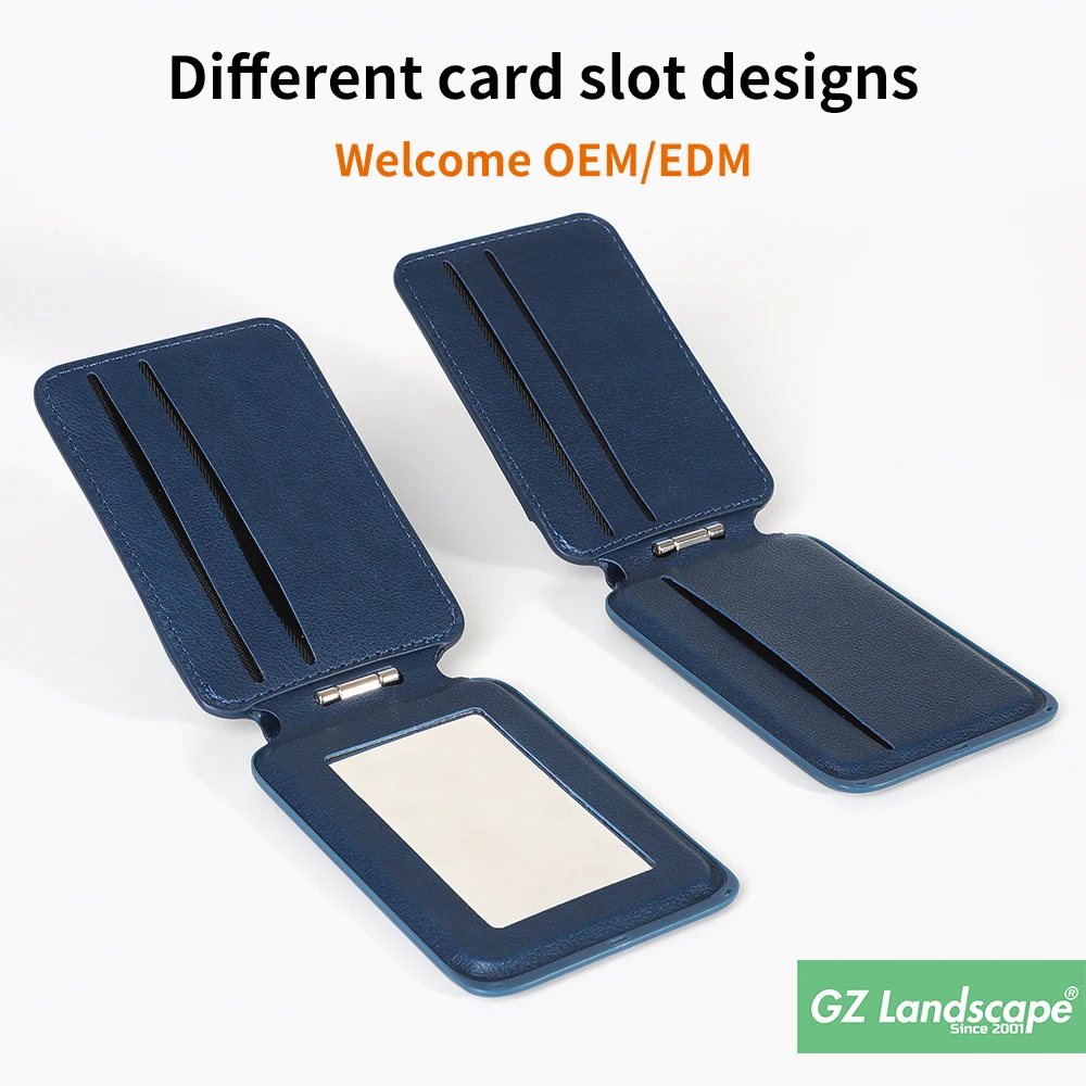 Custom leather mirror cell phone card holder stick on mobile phone back pocket magnetic wallet kickstand for iphone