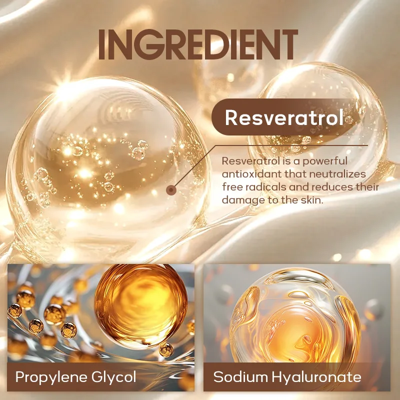 Resveratrol Niacin Hyaluronic Acid Anti-Oxidant Anti Wrinkle Serum