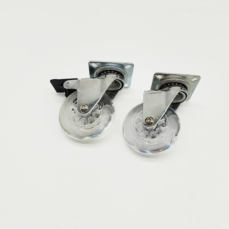 Manufacturer products4 5 6 8 Inch Industrial High Load Heavy Duty Trolley Swivel Aluminium Core PU Caster Wheels With Brake