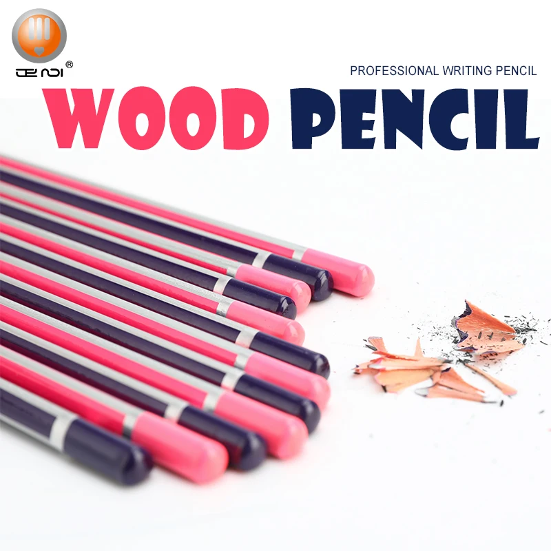 
promotional triangle dipped striped top quality soft wooden Standard Pencils set Customized HB Pencils 6 pcs blister /set 