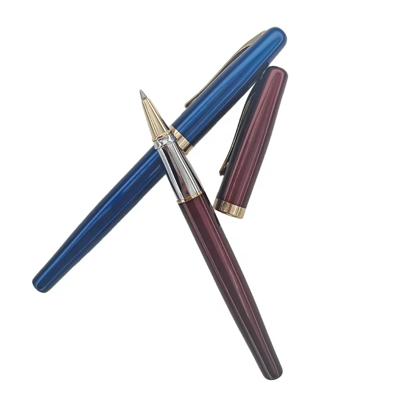 Manufacturer custom high quality heavy metal business classical luxury engraved pen  wooden fountain pen customized