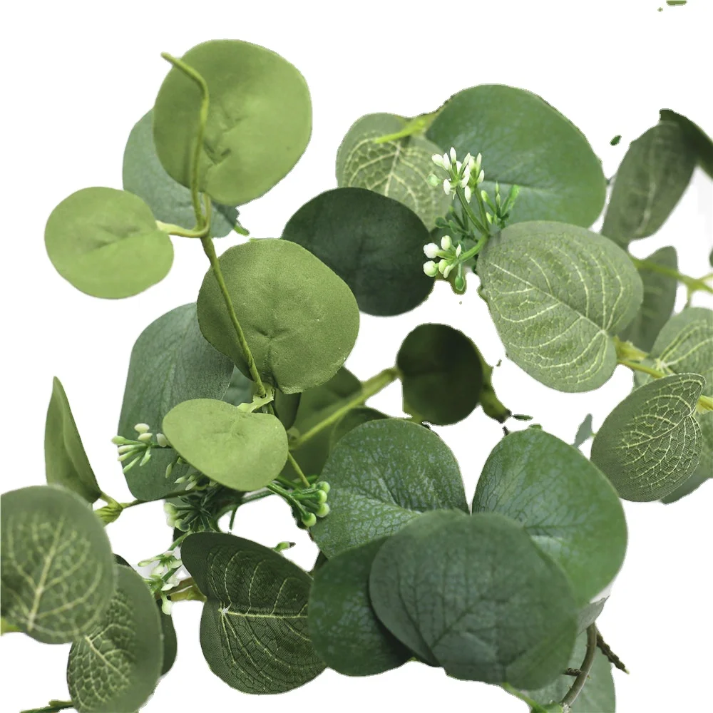 Door decoration winter eucalyptus leaves wreath artificial eucalyptus plant eucalyptus wreath
