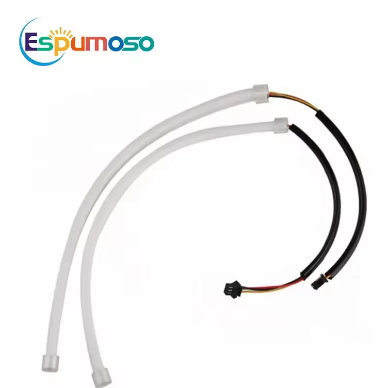Espumoso Vehicle DRL Flexible 12V Tube Daytime Running Lights 30CM 45CM 60CM White Yellow Led Strip