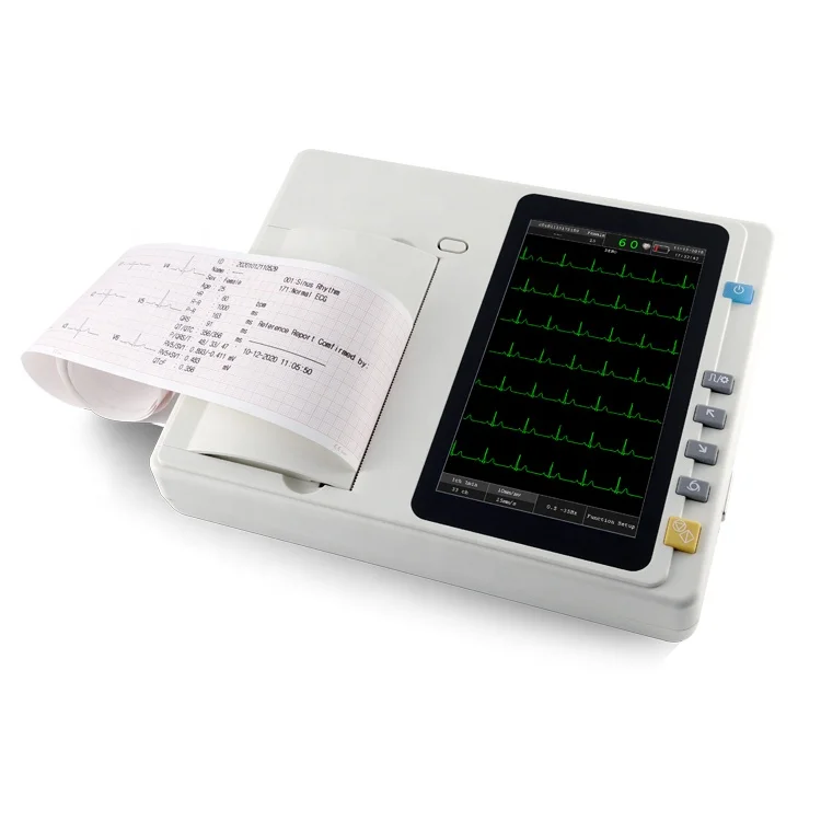 China factory cheap price 6 channel ECG machine electrocardiography device
