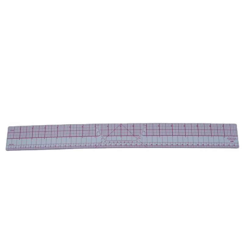 Недорогая рекламная линейка от производителя для дизайна одежды, инструмент для изготовления прямоугольной линейки, резки 45 см