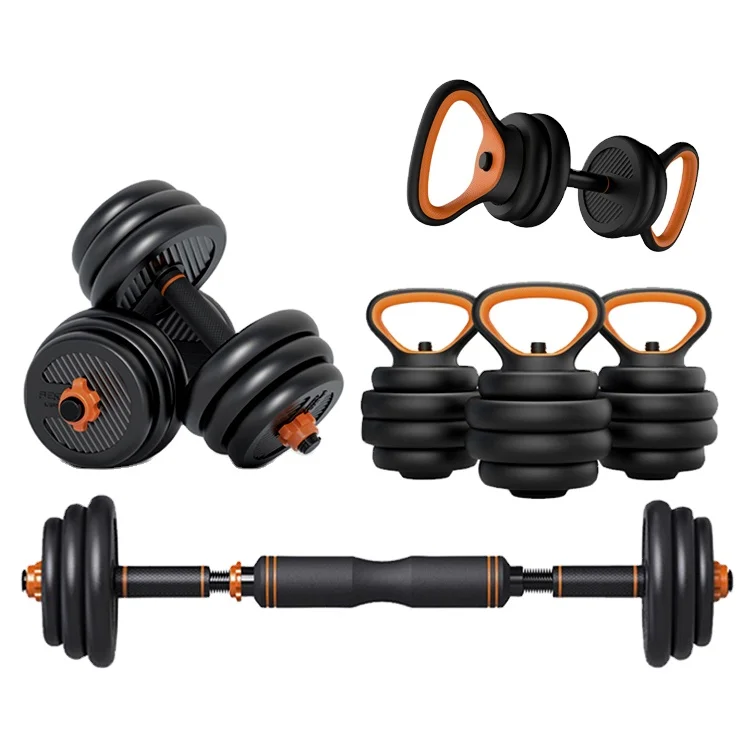 6 In 1 Push-Up Push Up Stand Gym Equipment 20kg Multifunctional Adjustable Weights Dumbell Dumbbell Kettlebell Barbell Set