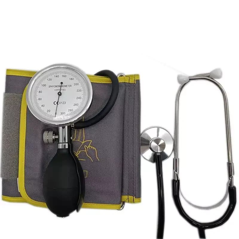 Yellow Cotton Cuff Without Stethoscope Medical Equipment Manual Sphygmomanometer Handheld Sphygmomanometer