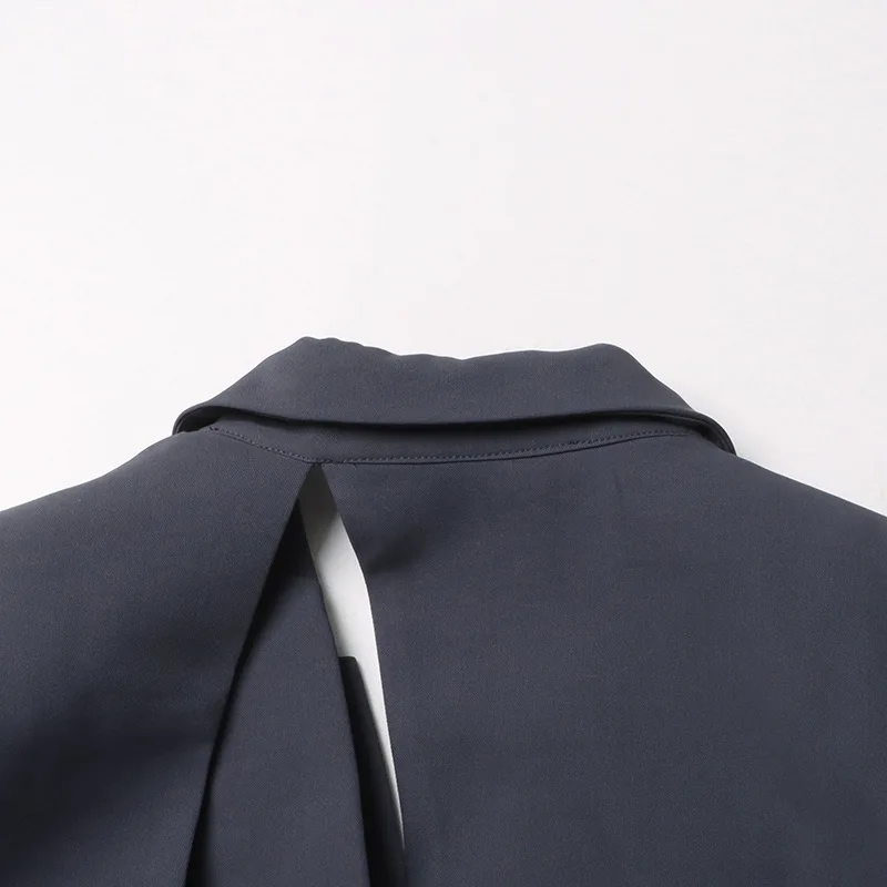 Ocstrade Trending Product Sexy Ladies Blazer Hollow Out Asymmetrical Slim Fit Single Button Solid Color Casual Blazer For Women