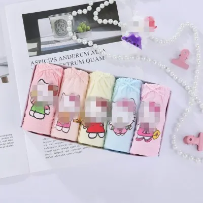 
Top quality hot girls panties cotton triangle girl kids underwear sale 