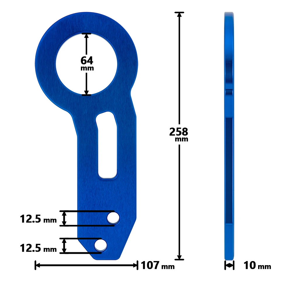  Universal aluminum alloy car auto rear bumper trailer hook towing tools for JDM red blue black