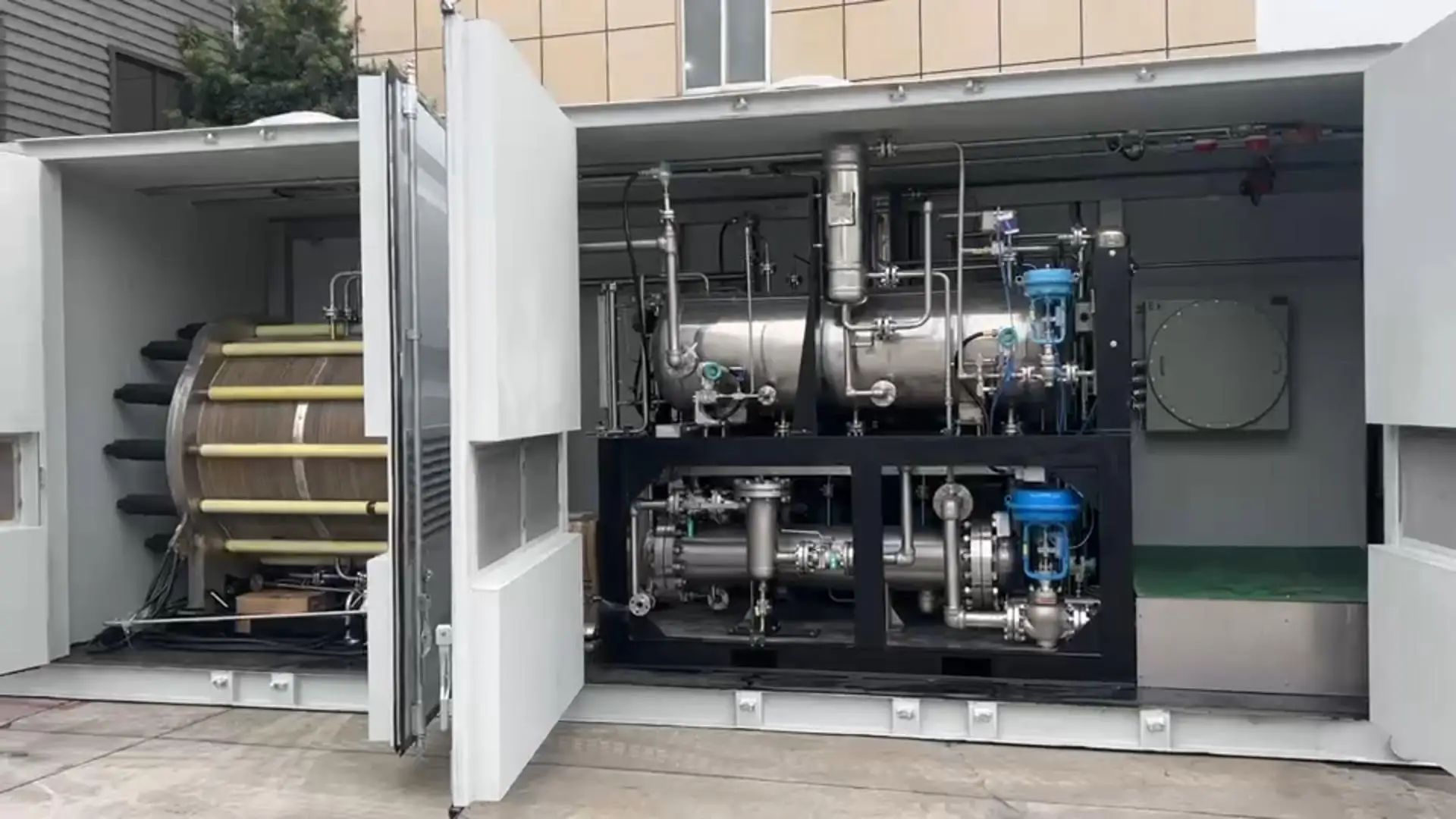 Hot selling 20Nm3 100kw Alkaline hydrogen generator electrolyzer for fuel cell hho hydrogen electrolysis cell