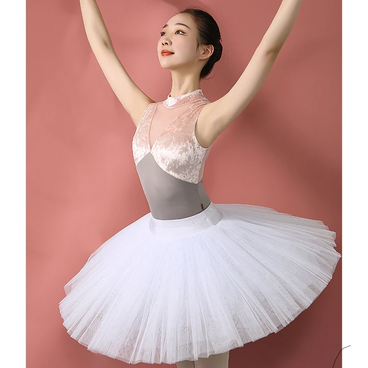 Lastest Woman Sleeveless Shiny Velvet Ballet Dance Leotards And Open  Keyhole Stage Gymnatsics Wear For Sale