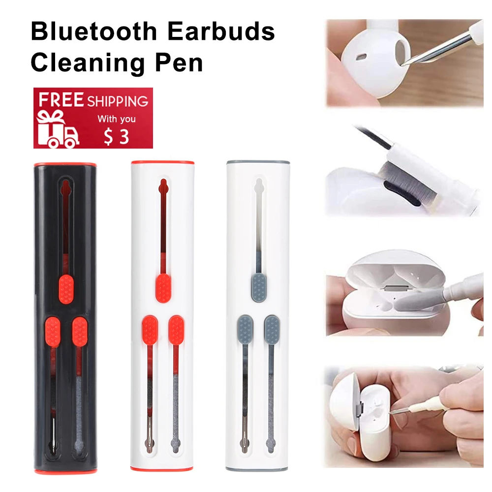 Cleaner Kit For Airpods Pro 1 2 3 Earbuds Cleaning Pen Brush Bluetooth Earphones Case Keyboard Cleaning Tools For Xiaomi Huawei