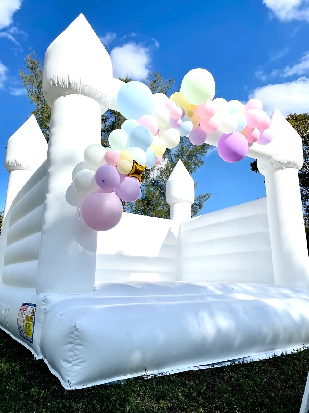 Kids Inflatable Bouncer Jumping Bouncy Castle Jumper White Party Tent Wedding Bounce House For Weddings
