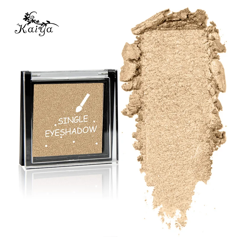 Custom Logo One Color Square Pan Organic Eyes Makeup Pressed Pearl Eye Shadow Pallet Matte Creamy Glitter Single Eyeshadow