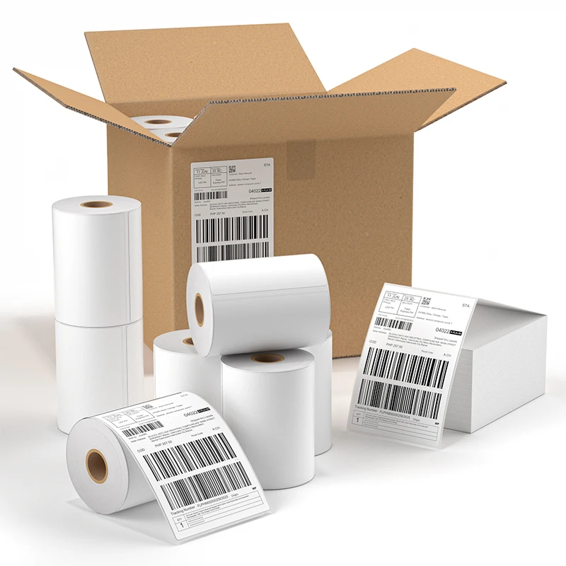 4 x 6 3-Proof BPAfree Thermal Label 500 PCS/Roll(Fanfold) Wholesale Shipping Customizable