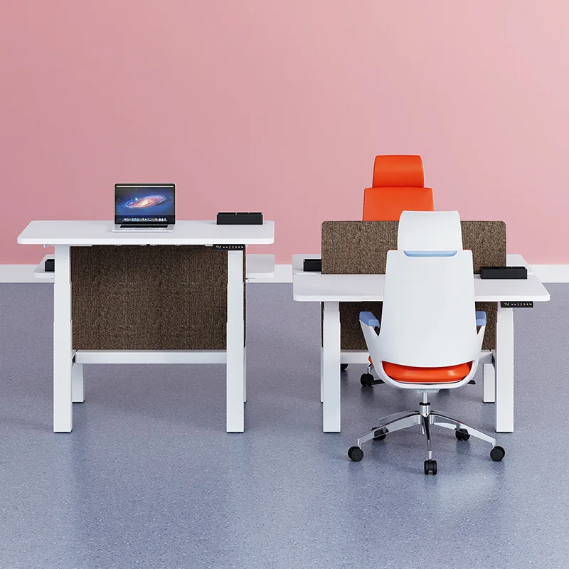 Factory custom furniture layout office cubicle workstation desk 4 person modular office partition desk bureau de travail