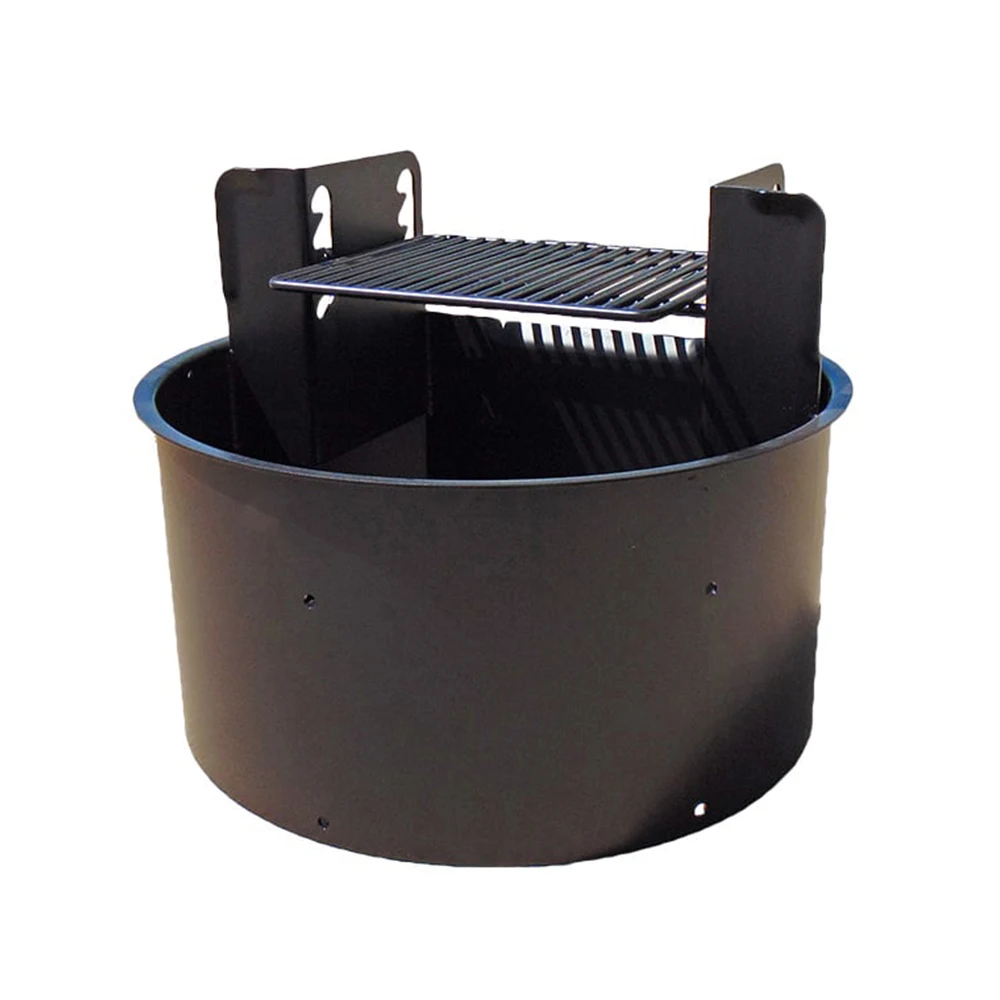 New Custom High Quality Metal Ada Standard Charcoal Cookable Adjustable Grills Outdoor Corten Steel Bbq Grill