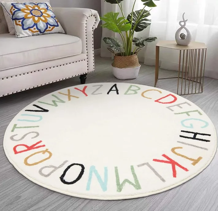 Kids Carpet Playmat Nylon Printed Rug Children Play Mat Educational Road Car Traffic Carpet