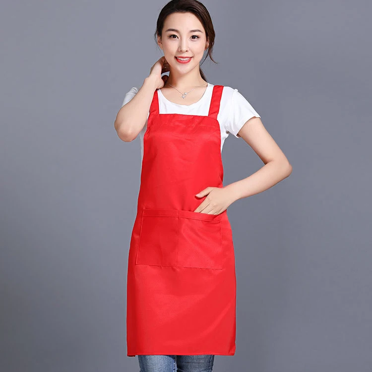 Wholesale Custom Logo Bbq Apron Grill Promotional Nail Shop Work Kitchen Aprons