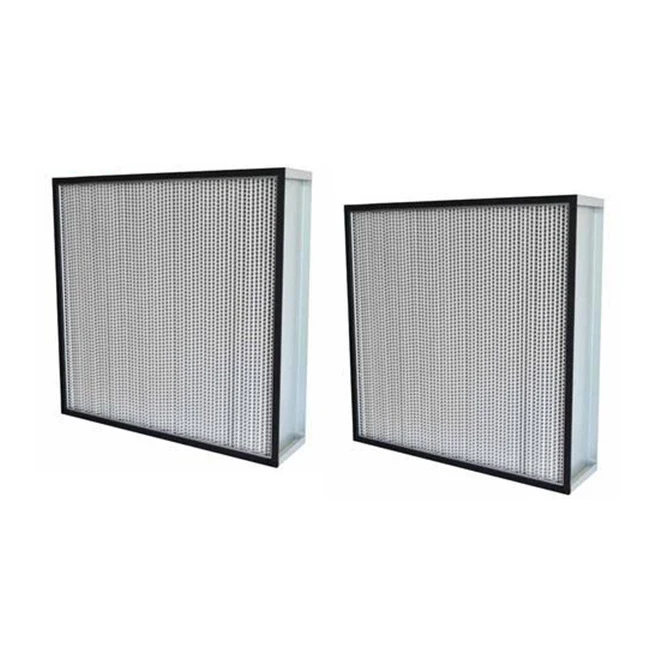 MERV 16 17 18 19 EU10 11 12 13 High Temperature Resistance Oven Equipment HEPA Filter