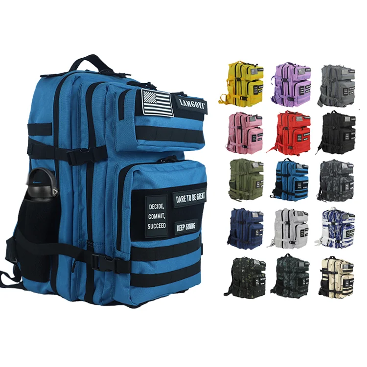 900D Oxford Tactical 25L 45L 50L Multi Color Choice Molle Assault Backpack Hiking Outdoor Sports Waterproof Tactical Backpack