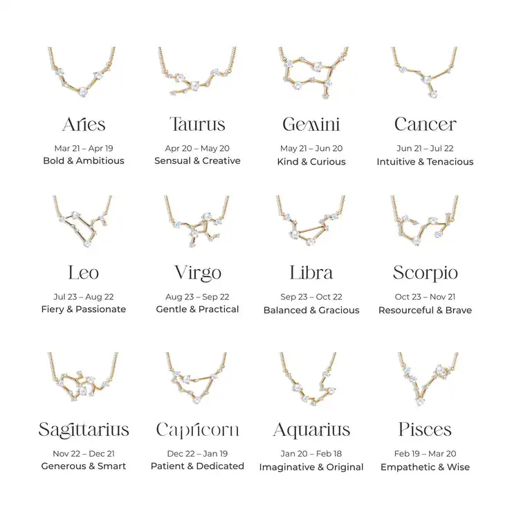 S925 Sterling silver Constellations necklace Moonstone jewelry Factory Welcome Customized