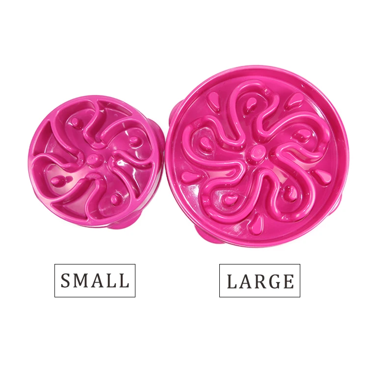 Wholesale Slow Eating Feeder Plastic Travel Outdoor Indoor Dog Pet Bowl