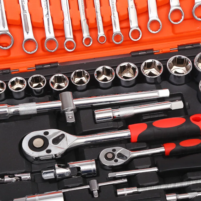 Drive Flexible Head Rotator Ratchet Handle Wrench Socket Set With hand tools Mechanical Tools