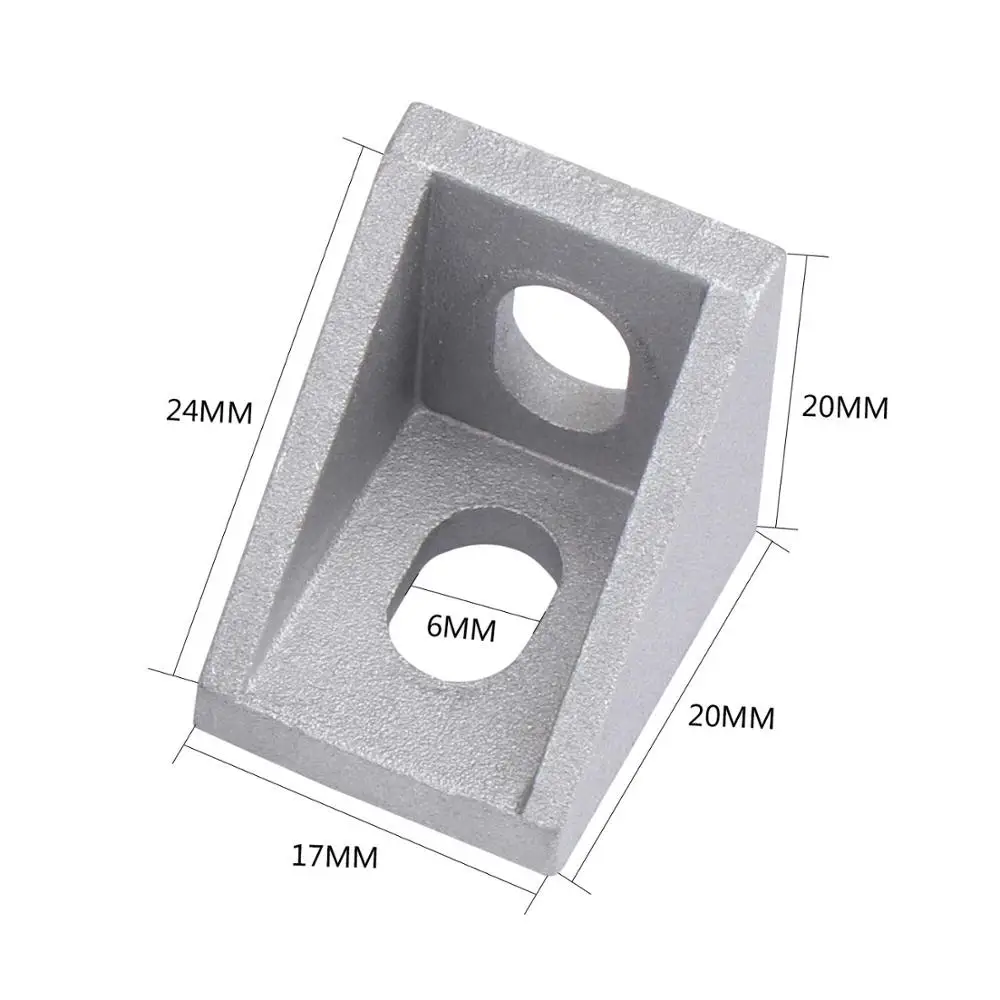 YouQi 3D принтер запчасти ЧПУ 2020 3030 4040 6060 угловой кронштейн из