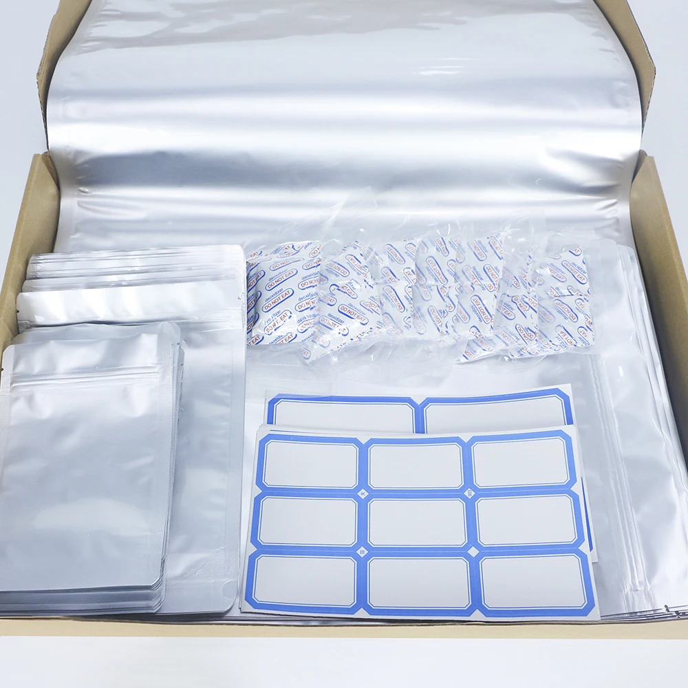 Wholesale custom printed food grade heat sealing aluminum foil mylar plastic packaging bags for food storage 5 gallon mylar bags
