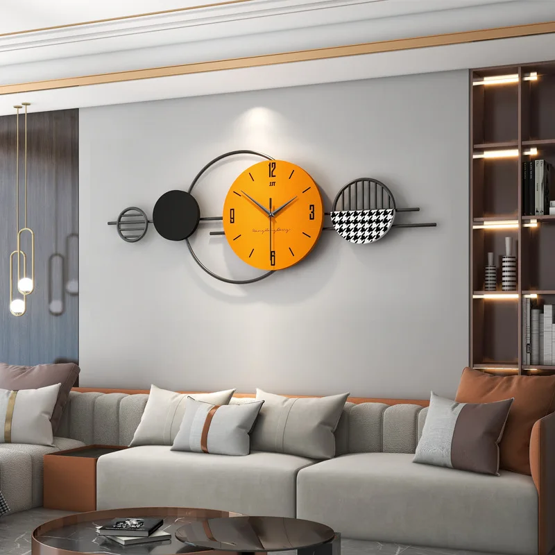 Clock wall living room 2022 New modern simple clock fashion atmosphere dining room decorative wall clock