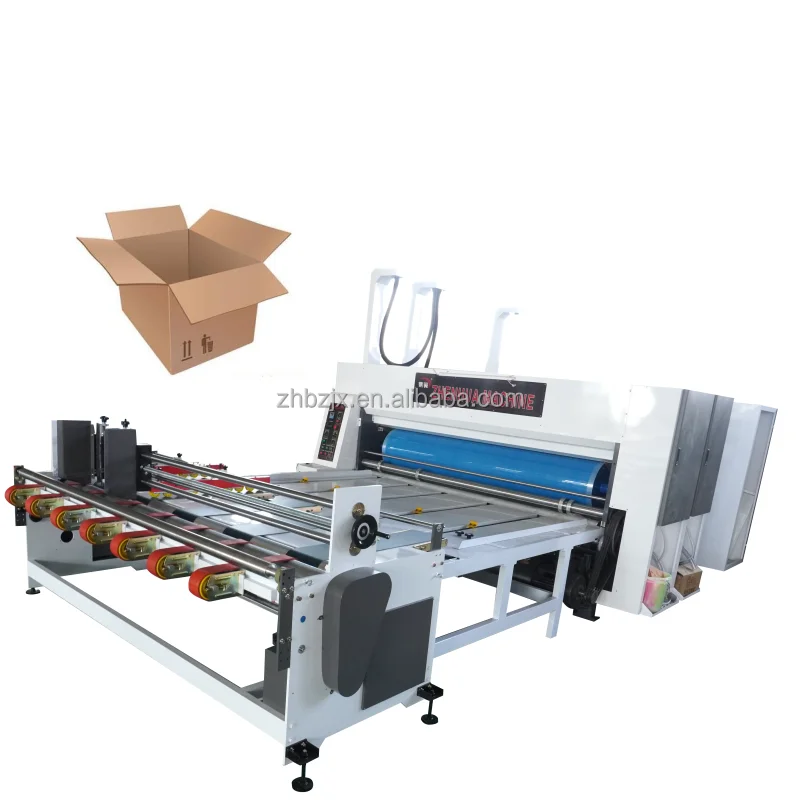 ZHENHUA-YSF-C Semi Automatic Corrugated Carton Paperboard Making Equipment Printing Slotting Machine