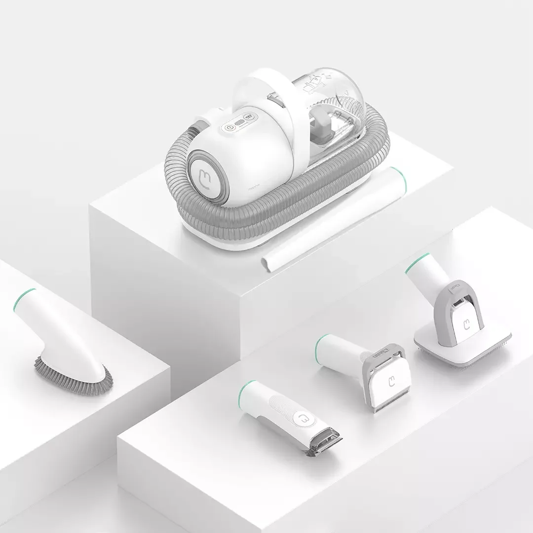 Hot Sale 5 In 1 Dog Grooming Kit Innovative Pet Vacuum Cleaner Tool Brush Trimming Clipper