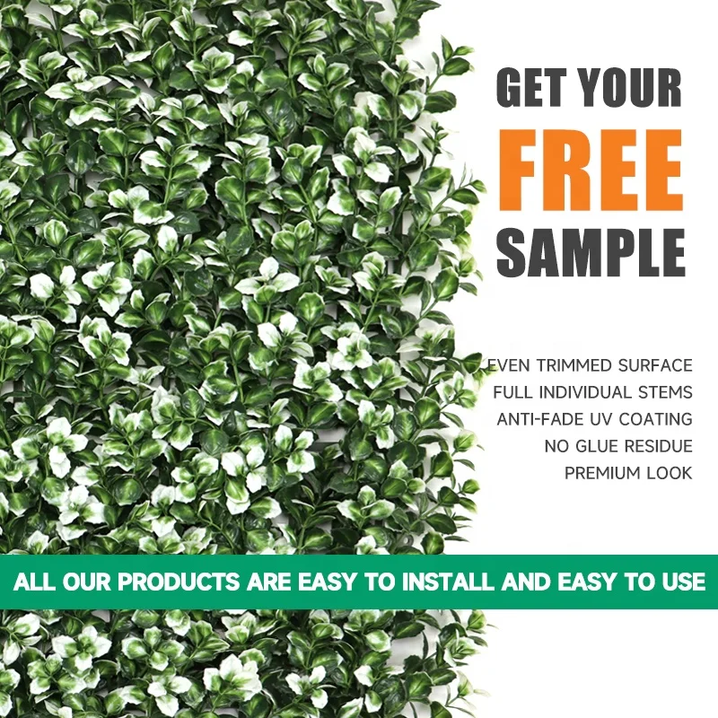 50*50cm Customizable grass flower walls artificial outdoor wall grass living wall panel grass