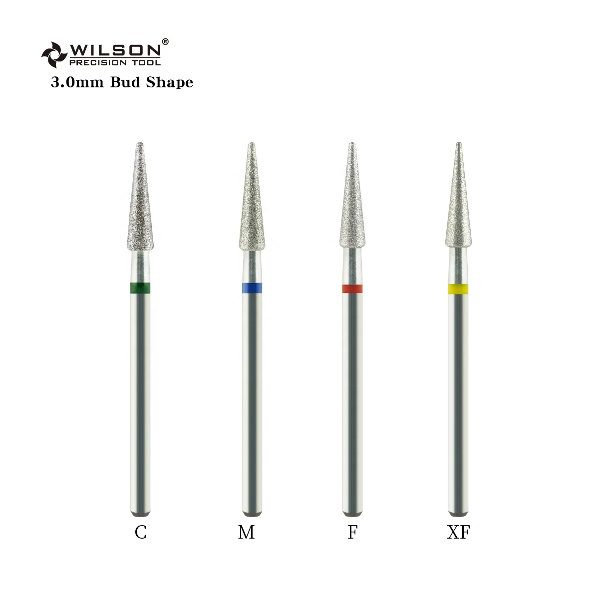 3.0mm Bud Shape Manicure Machine New Style nail drill bit set Different Kinds of diamond nail drill bit