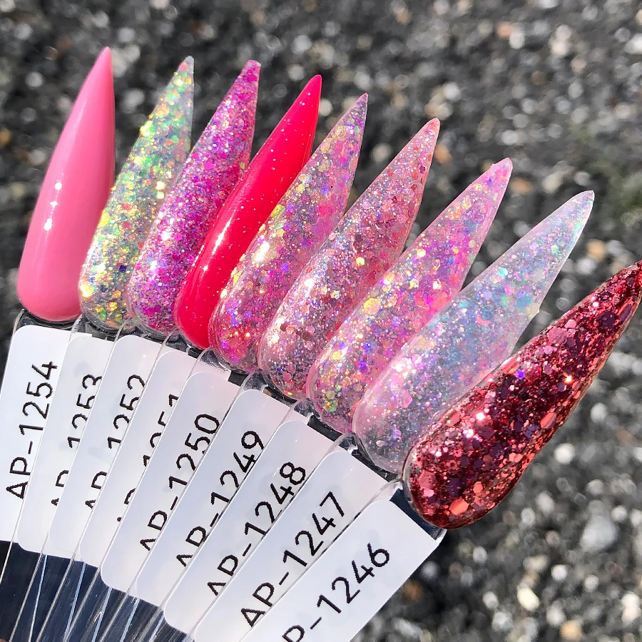 Factory Wholesale Crystal Polymer Powder 8oz/16oz/22oz Nail Cover Pink White Clear Acrylic Powder Bulk