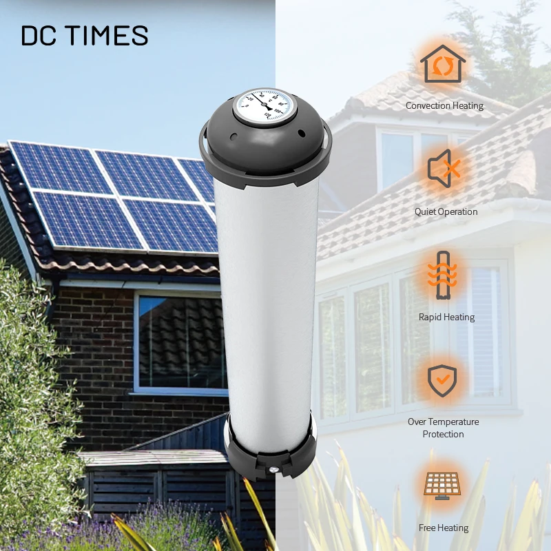 Solar Powered Portable Heater Factory Price 12V DC Energy Saving Room Heater