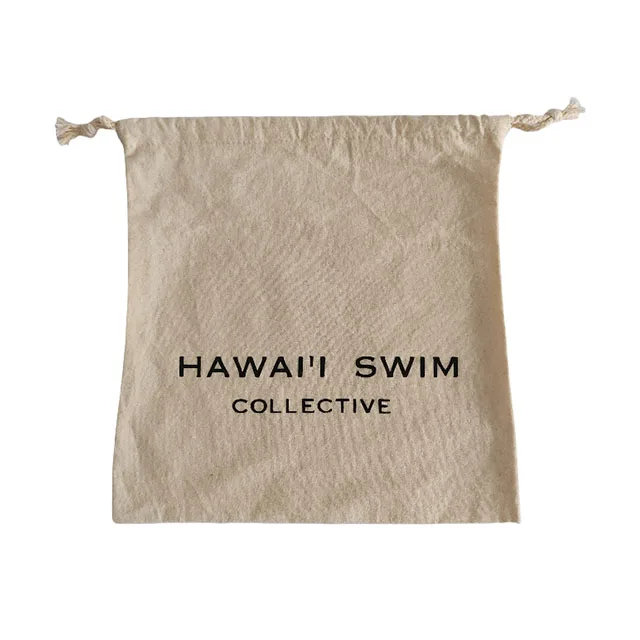 Recycled Organic Cotton Canvas Drawstring Shoe Dust Bags With Logo Dustbag For Shoes Screen Printed