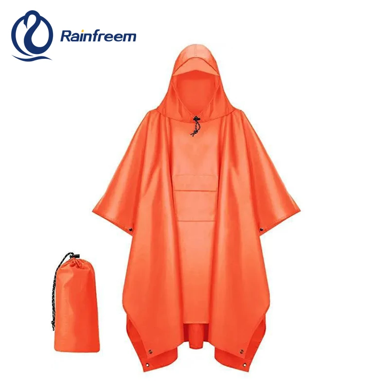 Eco-friendly high quality  waterproof raincoat trench poncho 100% waterproof guarantee for outdoor